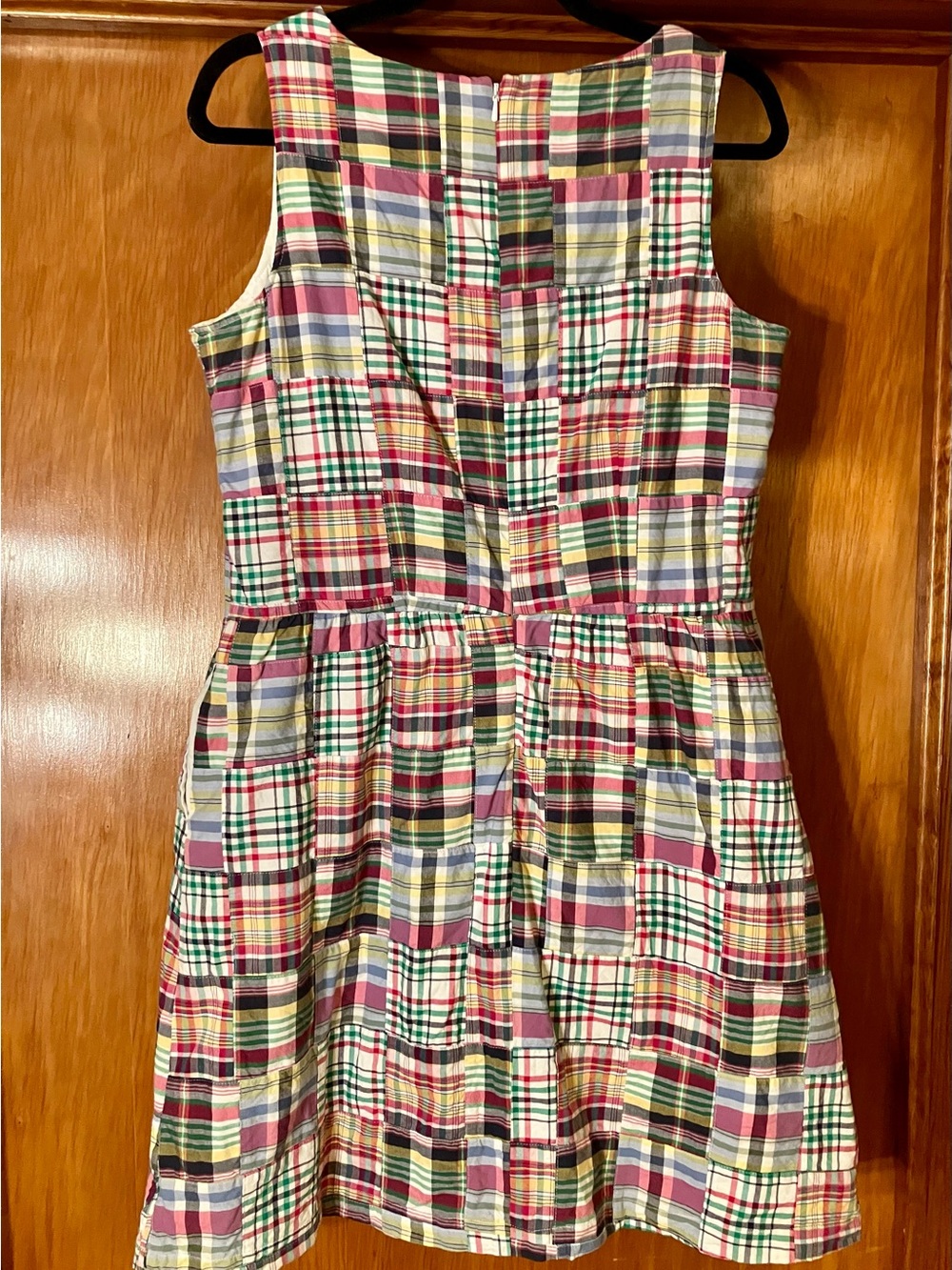 LL Bean Multicolor Plaid Cotton Sundress - Picture 4 of 6